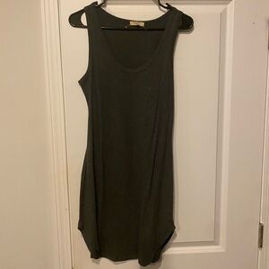 Brand new. Jersey lightweight grey dress. Size Large.